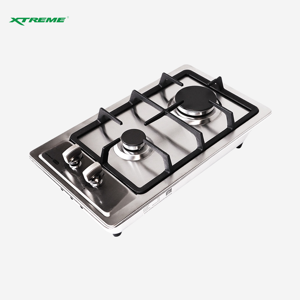 Xtreme HOME 2-Burner Stainless Steel Gas Hob Chinese European Burner w/FFD XH-GH-SS2BV