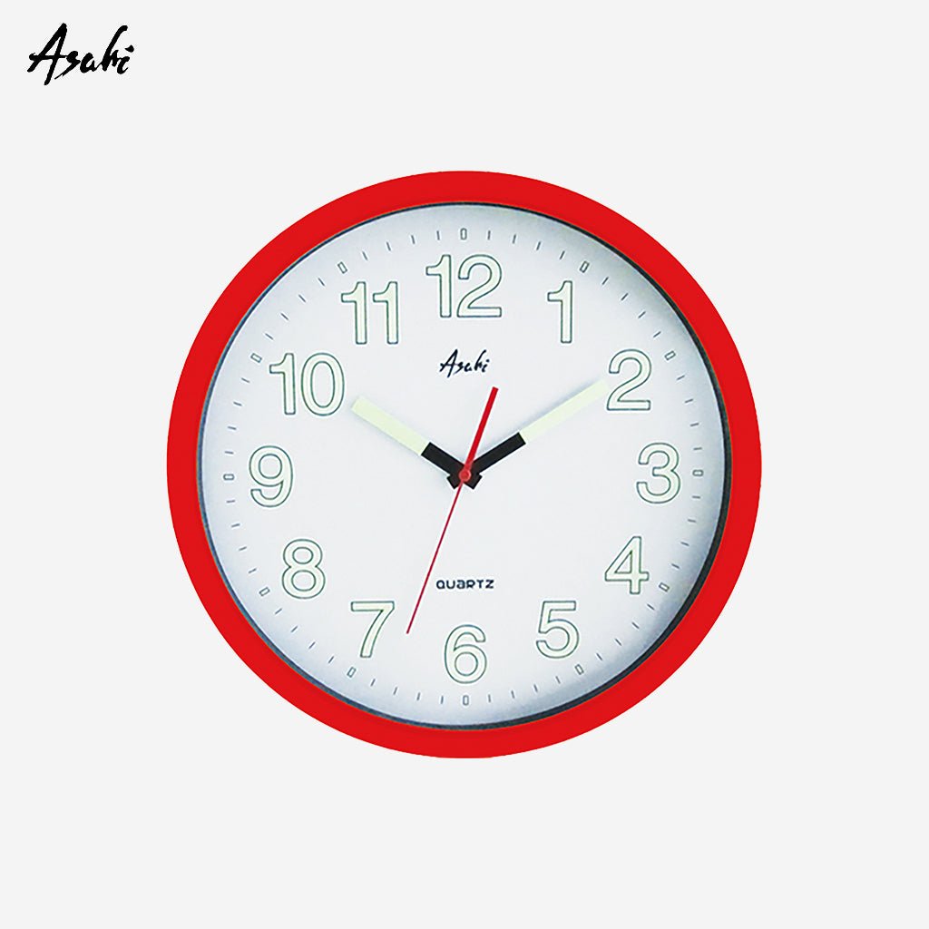 Asahi 14 Inches Glow in the Dark Round Wall Clock - Winland Depot