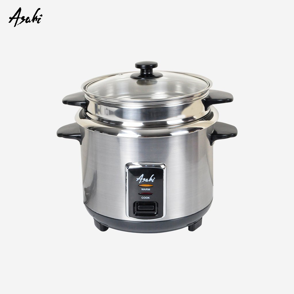 Asahi 1.5L 8 cups Rice Cooker Glass Cover with Steamer RC - 84 - Winland Depot