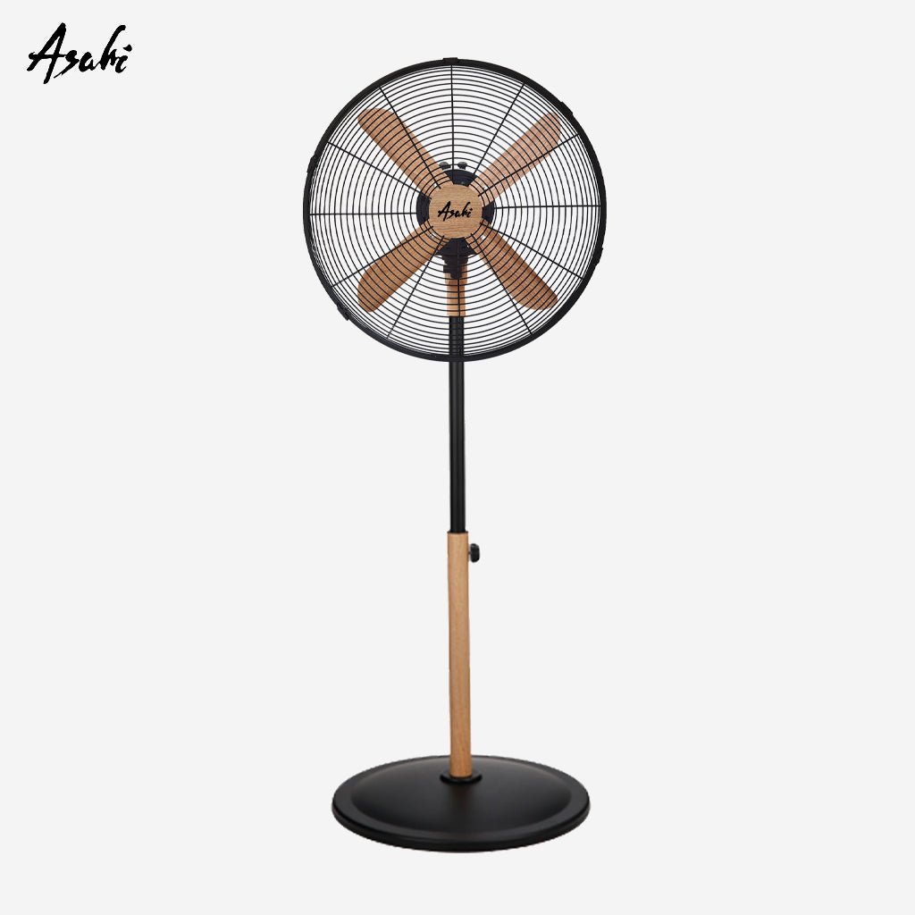 Asahi 16 Inches Wood Stand Fan Aesthetic | Electric Fan | Wood Fan XF - 6077 - Winland Depot