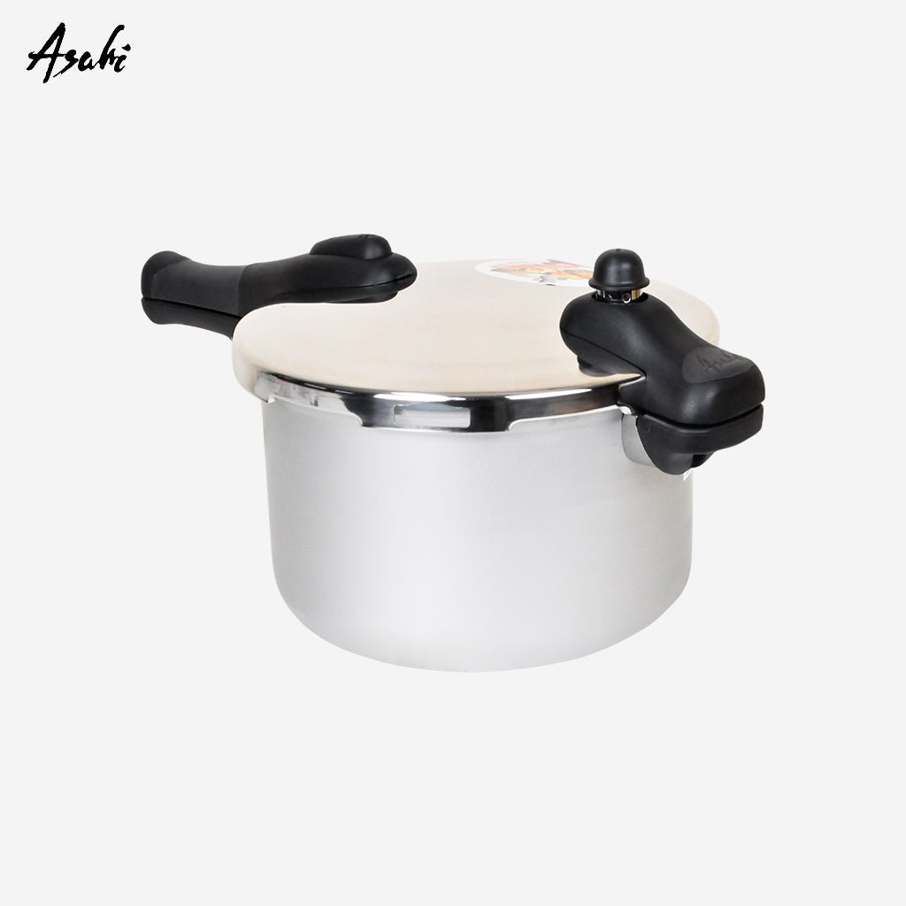 Asahi Italian Design Pressure Cooker Stainless Steel Cover 6 Quarts / 5.681 Liters PR - 61 - Winland Depot