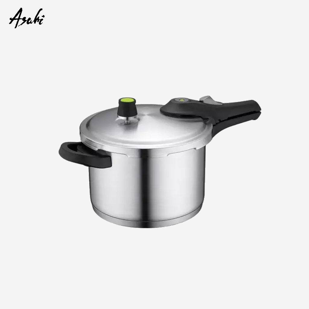 Asahi Pressure Cooker Stainless Steel 4.2 Quarts / 4 Liters PR - 42 - Winland Depot