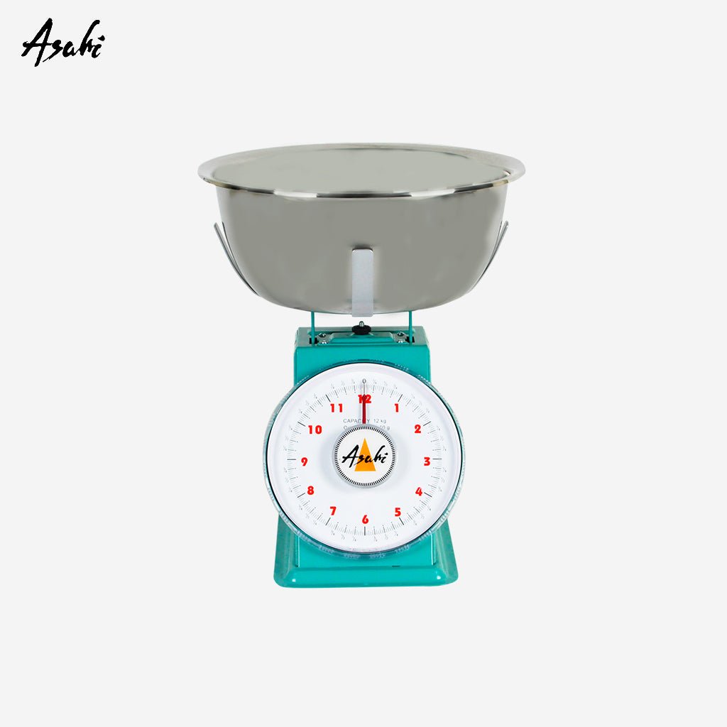 Asahi Spring Dial Weighing Scale 12kg Aluminum Pan PS - 120 - Winland Depot