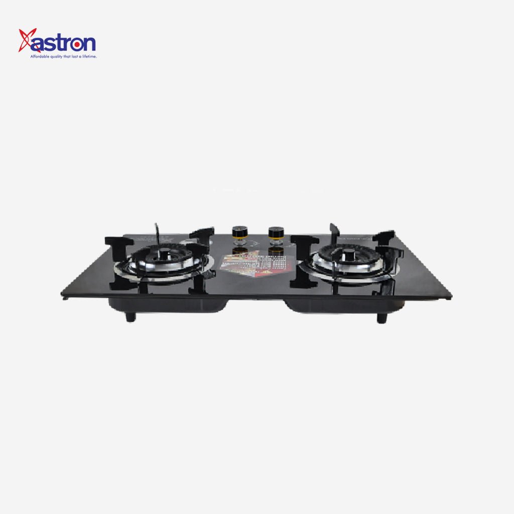 Astron Built - In Double Burner Gas Stove with Hob and Tempered Glass Top GS - 9090 - Winland Depot