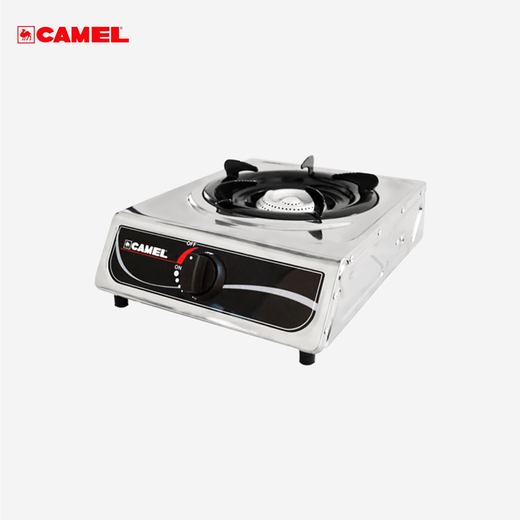 Camel Cooking Stove Single Burner Stainless Gas Stove with Free Hose CGS - 405S - Winland Depot