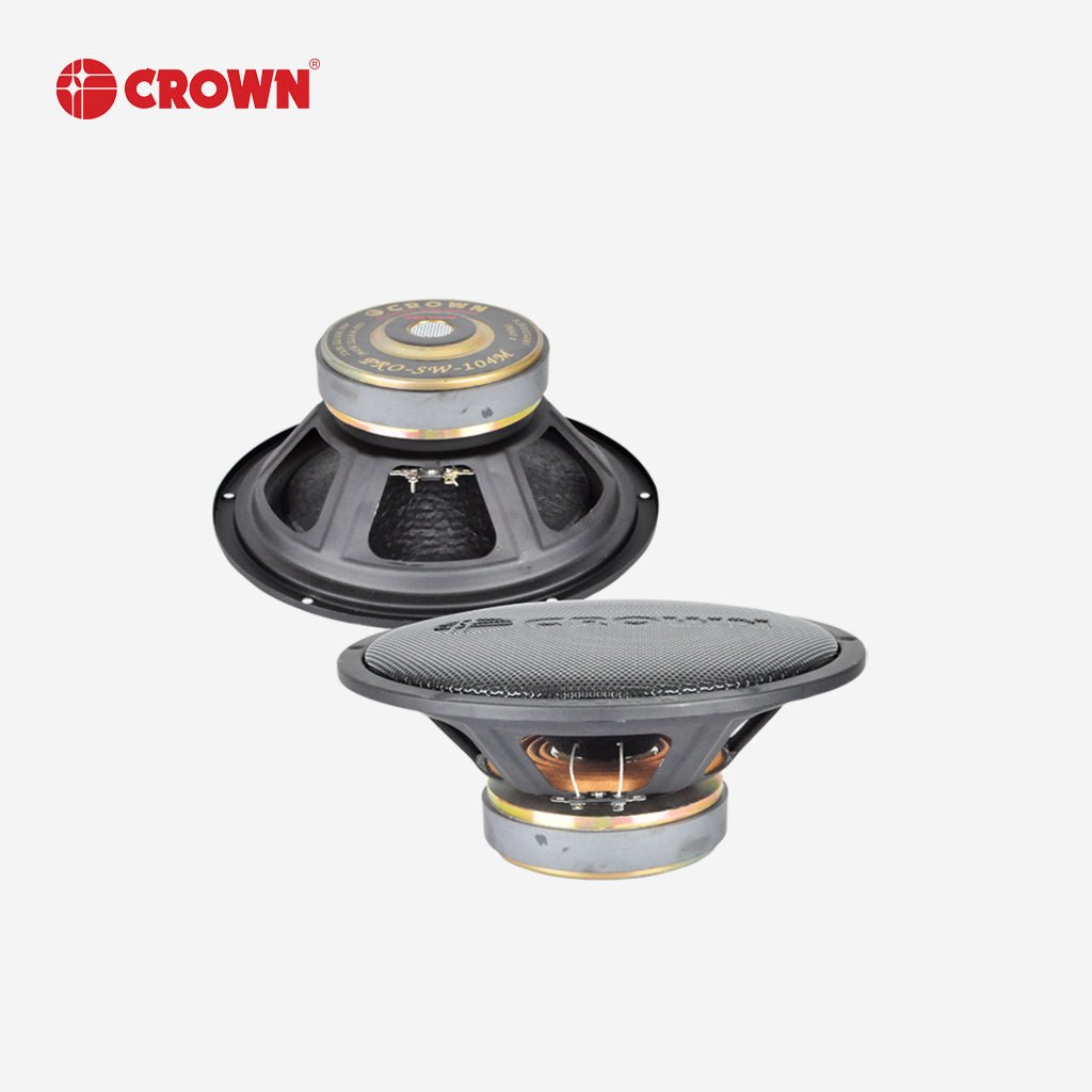 Crown 10inches Professional Instrumental Subwoofer Speaker / 400watss / 8ohms PRO - SW - 104 - Winland Depot