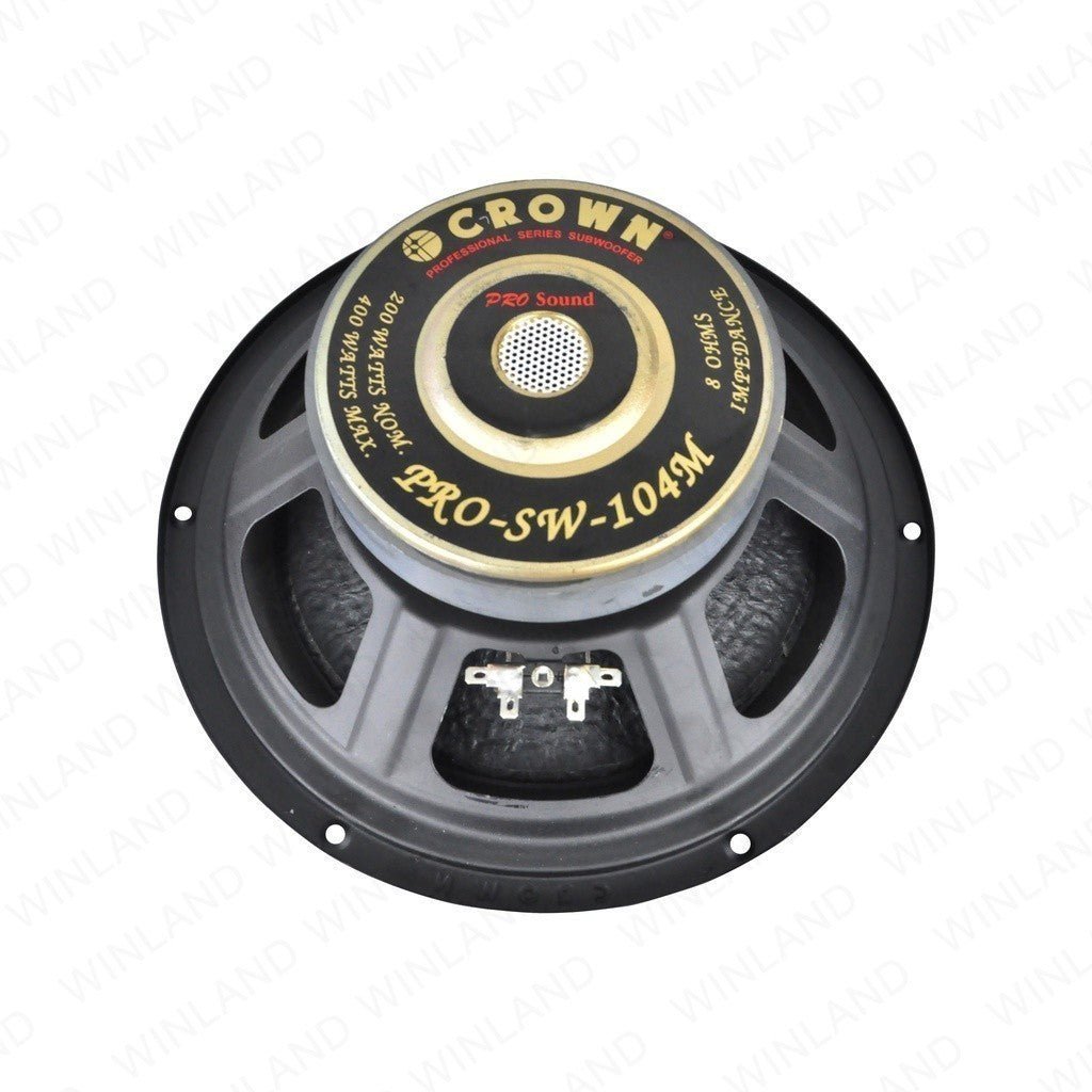 Crown 10inches Professional Instrumental Subwoofer Speaker / 400watss / 8ohms PRO - SW - 104 - Winland Depot