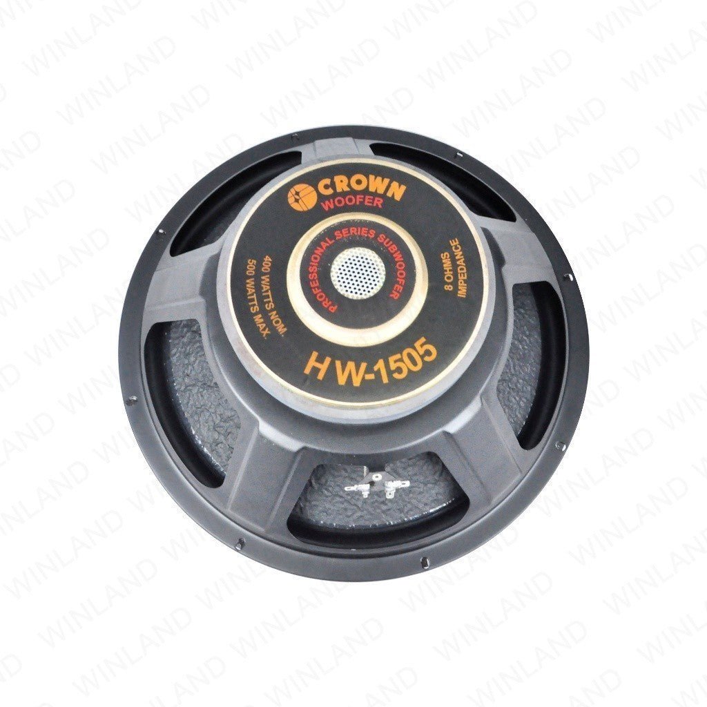 Crown 15inches Professional Woofer Speaker / 400 - 500watts / 8ohms HW - 1505 (1)piece - Winland Depot