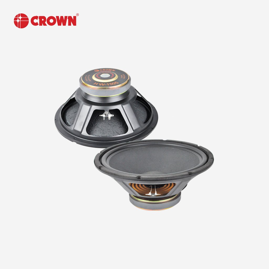 Crown 15inches Professional Woofer Speaker / 400 - 500watts / 8ohms HW - 1505 (1)piece - Winland Depot