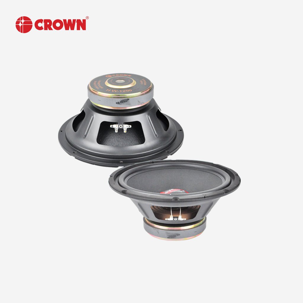 Crown 1pc 12 Inches Professional Woofer Speaker / 300 - 500watts / 8ohms HW - 1250 - Winland Depot