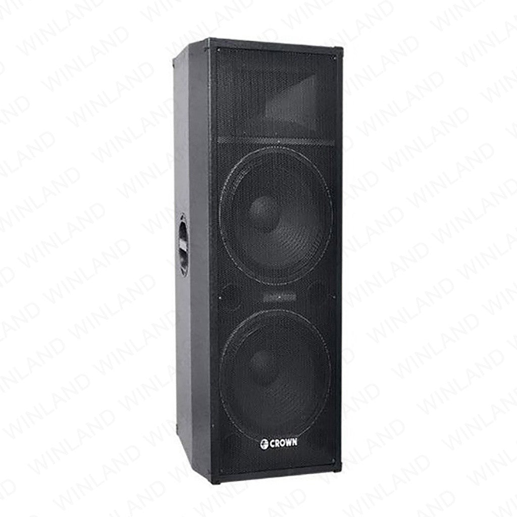 Crown 1pc 2 - way Full Range Instrumental Speaker System 15” Woofer x 2 + Tweeter - Winland Depot