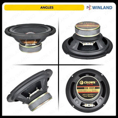 Crown 1pc 6.5 Inches / 50 Watts / 8ohms Round Woofer Speaker HW - 6505(RND) - Winland Depot