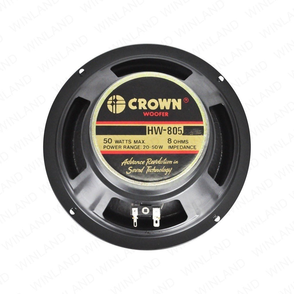 Crown 1pc 8 Inches / 50 Watts / 8 Ohms Woofer Speaker HW - 805 - Winland Depot