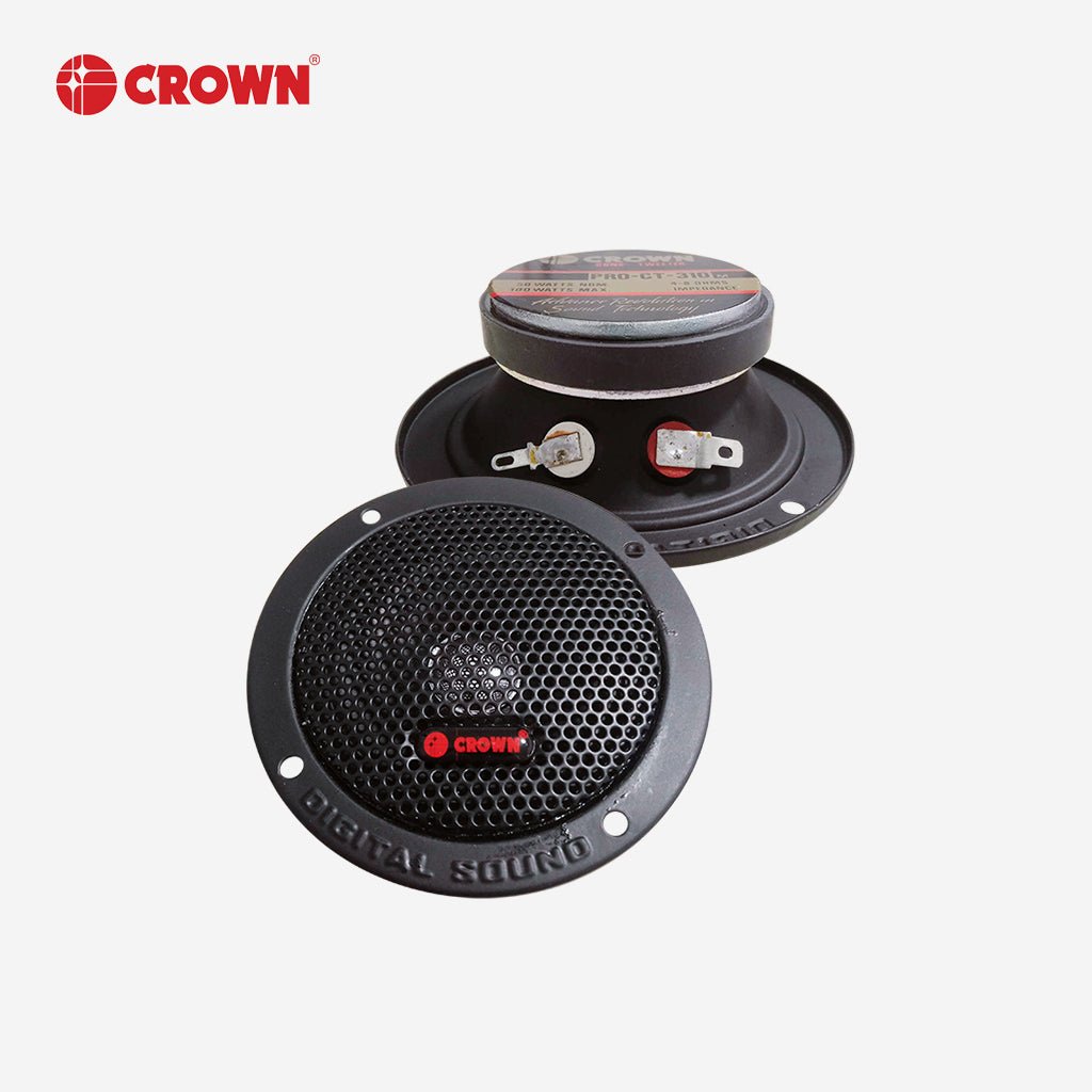 Crown 1pc Tweeter 3 Inch 50 - 100W 8 Ohms PRO - CT - 310 M - Winland Depot