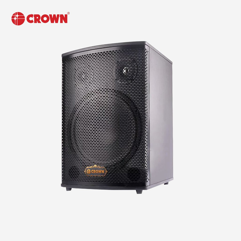 Crown 2pcs 12inch 3 - Way Karaoke and Videoke Passive Audio Speaker System BF - 312 - Winland Depot