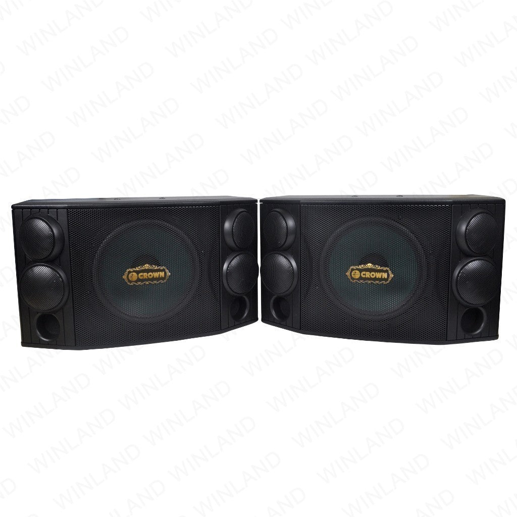 Crown 2pcs 3 - Way Karaoke Speaker System 700W BF - 1268 Audio Sound - Winland Depot