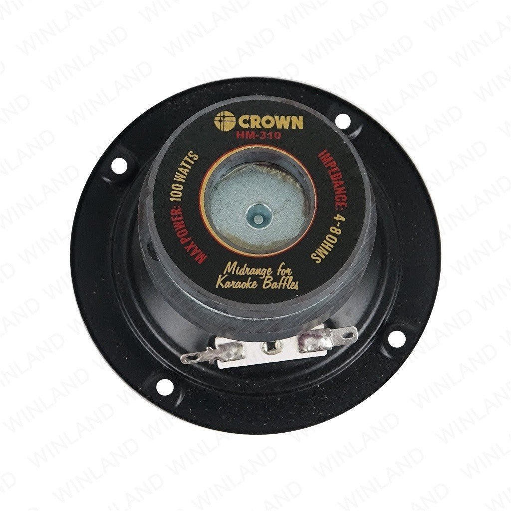 Crown 3inch 100W Midrange for Karaoke Baffles 4 - 8ohms HM - 310 (1)piece per order - Winland Depot