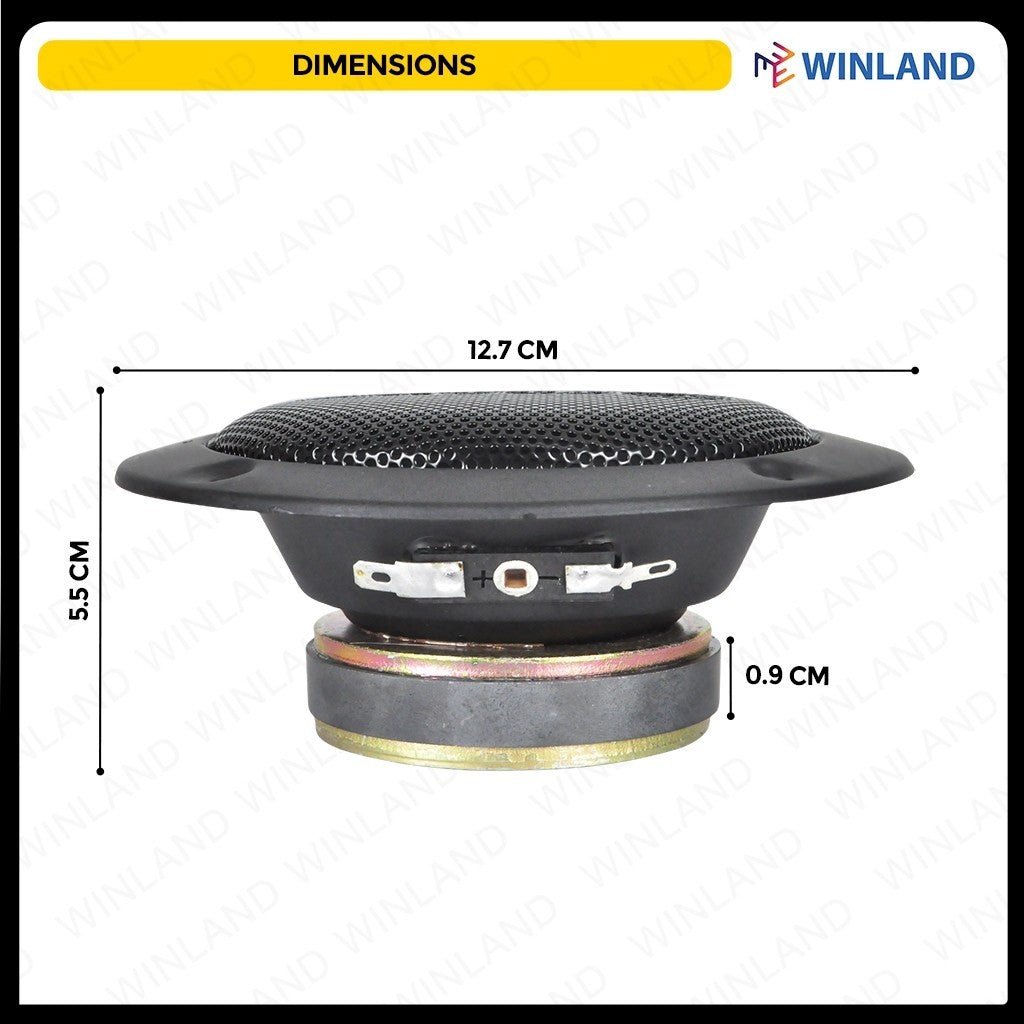 Crown 4inches & 5inches 8 Ohms Professional Midrange Speaker KW - 4M / KW - 5M (1)piece - Winland Depot