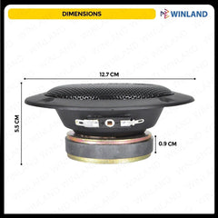 Crown 4inches & 5inches 8 Ohms Professional Midrange Speaker KW - 4M / KW - 5M (1)piece - Winland Depot