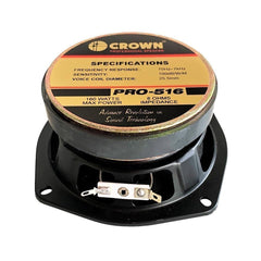 Crown 5 - 1/4in Professional Speaker Woofer Karaoke Midrange 160W PRO - 516 - Winland Depot