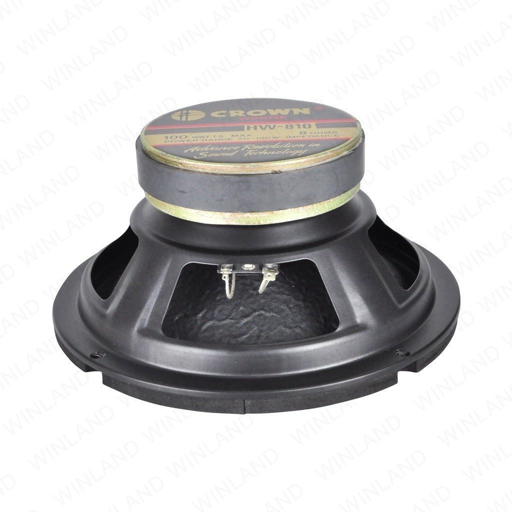 Crown 8inches / 100watss / 8ohms Woofer Speaker HW - 810 (1)piece per order - Winland Depot