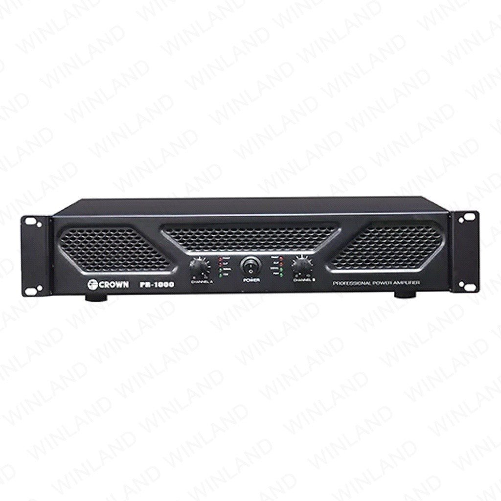 Crown Professional Powered Amplifier Premium Series 1000W X 2 RMS Power Amplifier PR - 1000 - Winland Depot