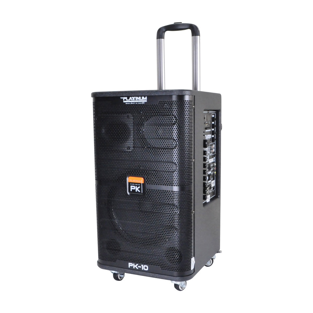 Platinum Original Portable Built-In Karaoke Trolley Speaker with Thousands songs PK-10 •OSOS•