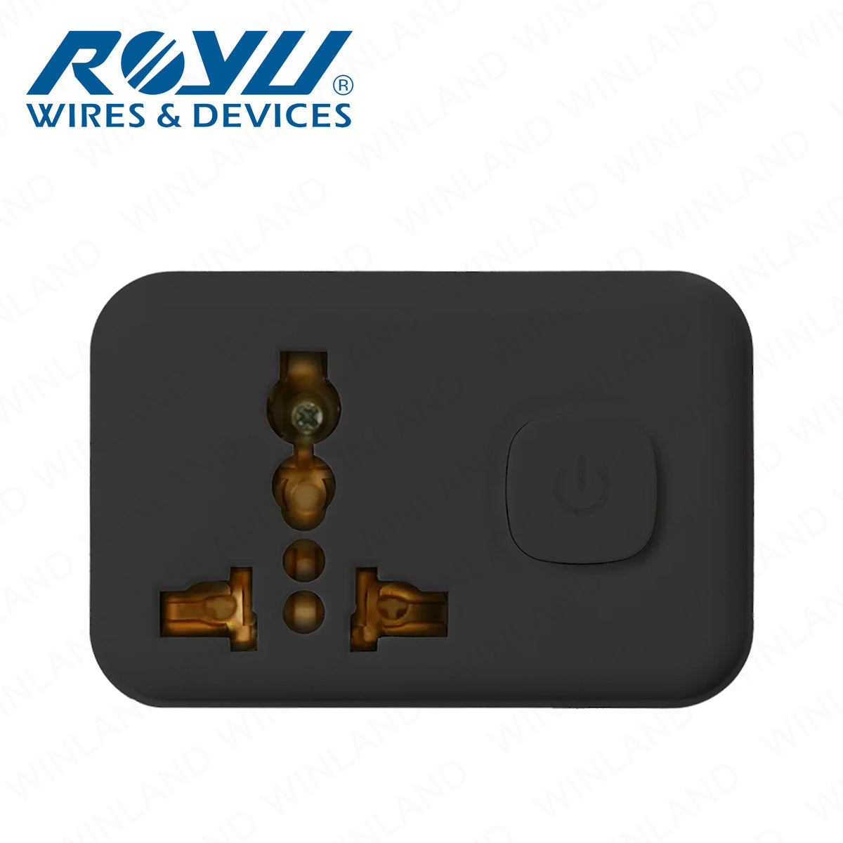 Royu by Winland Universal Adapter (International + Flat Pin Outlets Adapter ) (250V / 10A) REDPL126
