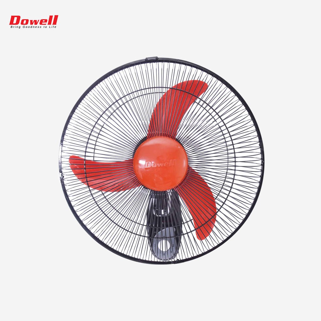 Dowell 16 inch Electric Wall Fan with 3 Speed Rotary and Pull String Switch Motion - Winland Depot