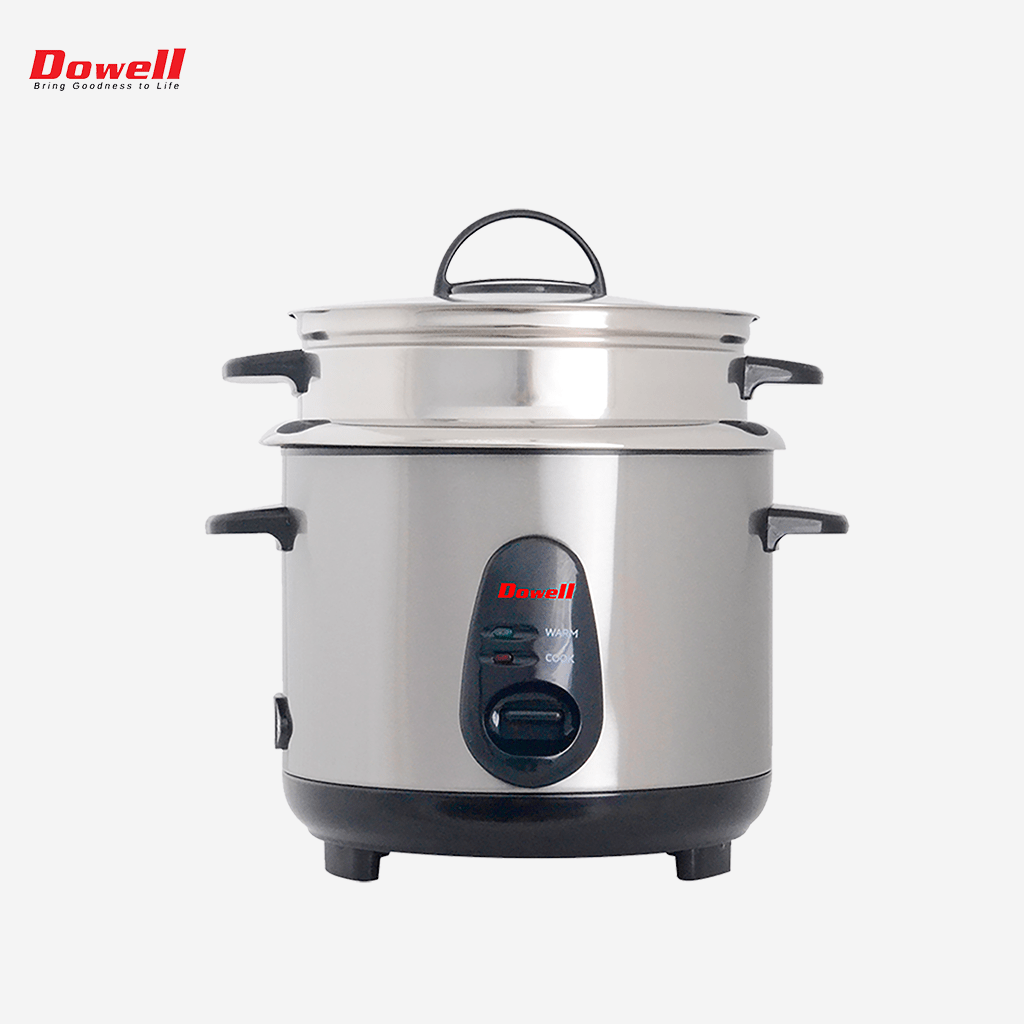 Dowell 5 cups Rice Cooker Non - stick Aluminum Bowl RC - 5SS with Steamer - Winland Depot