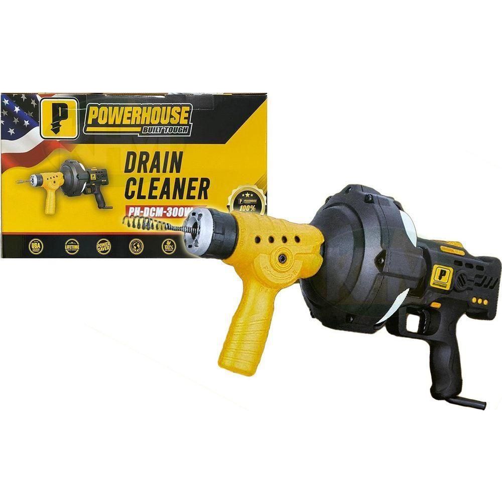 Powerhouse PH-DCM-300W Drain Cleaner / Sink Auger Cleaning Machine