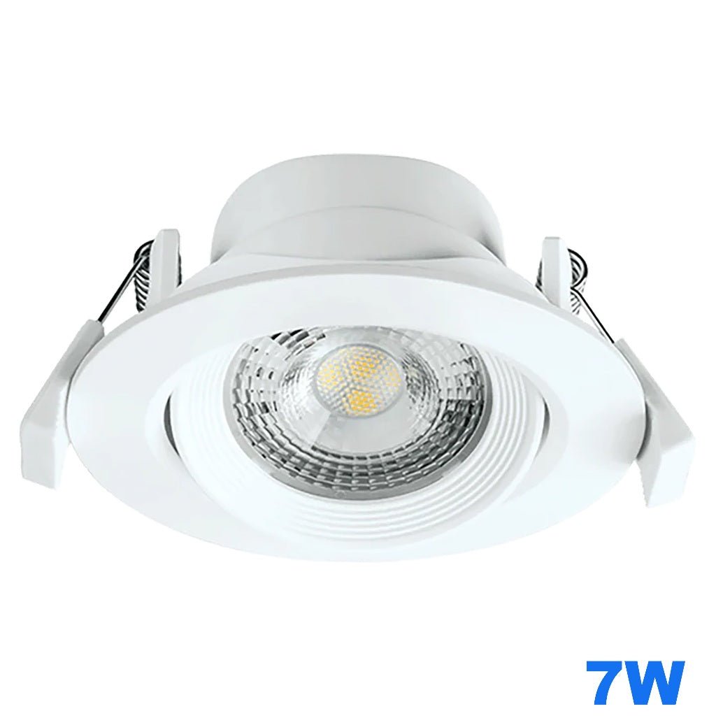 Ecolum 3.5 Inch Tiltable Recessed Downlight (5W - 7W / 220 - 240V AC 50/60Hz) Daylight - Winland Depot