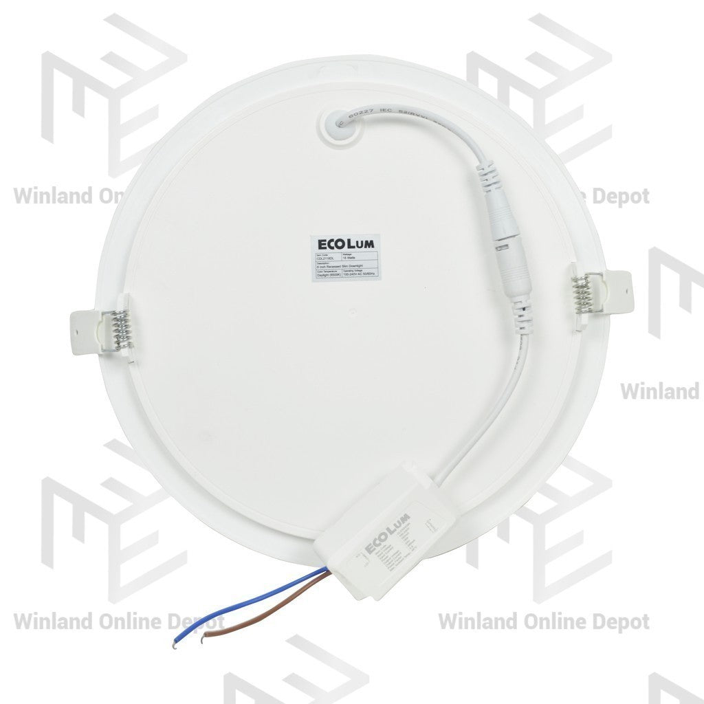 Ecolum 8 Inches 18 Watts Recessed Slim Downlight Daylight CDL2118DL - Winland Depot