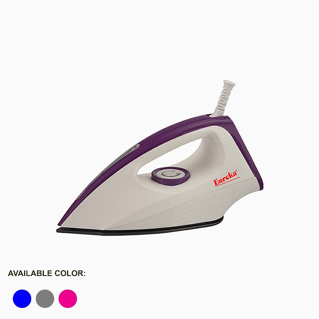 Eureka Non - stick coated sole plate Dry Iron with LED EDI - HB LED - Winland Depot