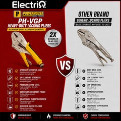 Electriq l Powerhouse Vise Grip Pliers Straight 2x Strength