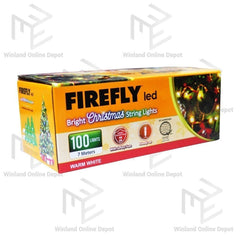 Firefly 100 LED Christmas Lights 100 LED Warm White Steady - On - 7 meters - FXL1110020WW - Winland Depot