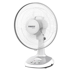 FIREFLY 12 Inches Rechargeable Desk Fan Electric Fan with LED Night Light FEL6112 - Winland Depot