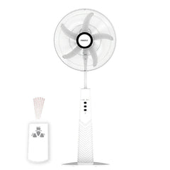 Firefly 18 inch Rechargeable Stand Fan with LED Night Light and Remote Control FEL634 - Winland Depot