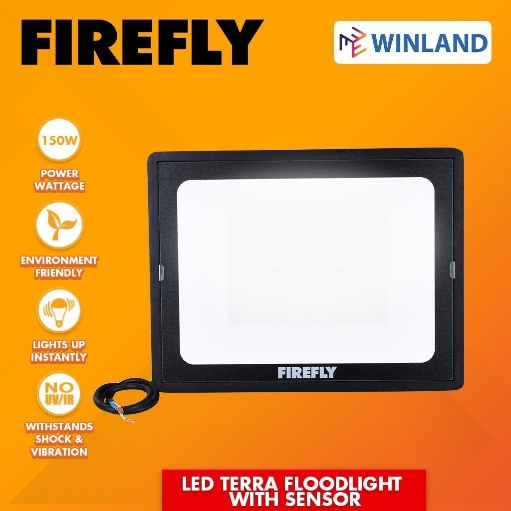 Firefly 20W to 150W Terra Floodlight with Motion Sensor Daylight - Winland Depot