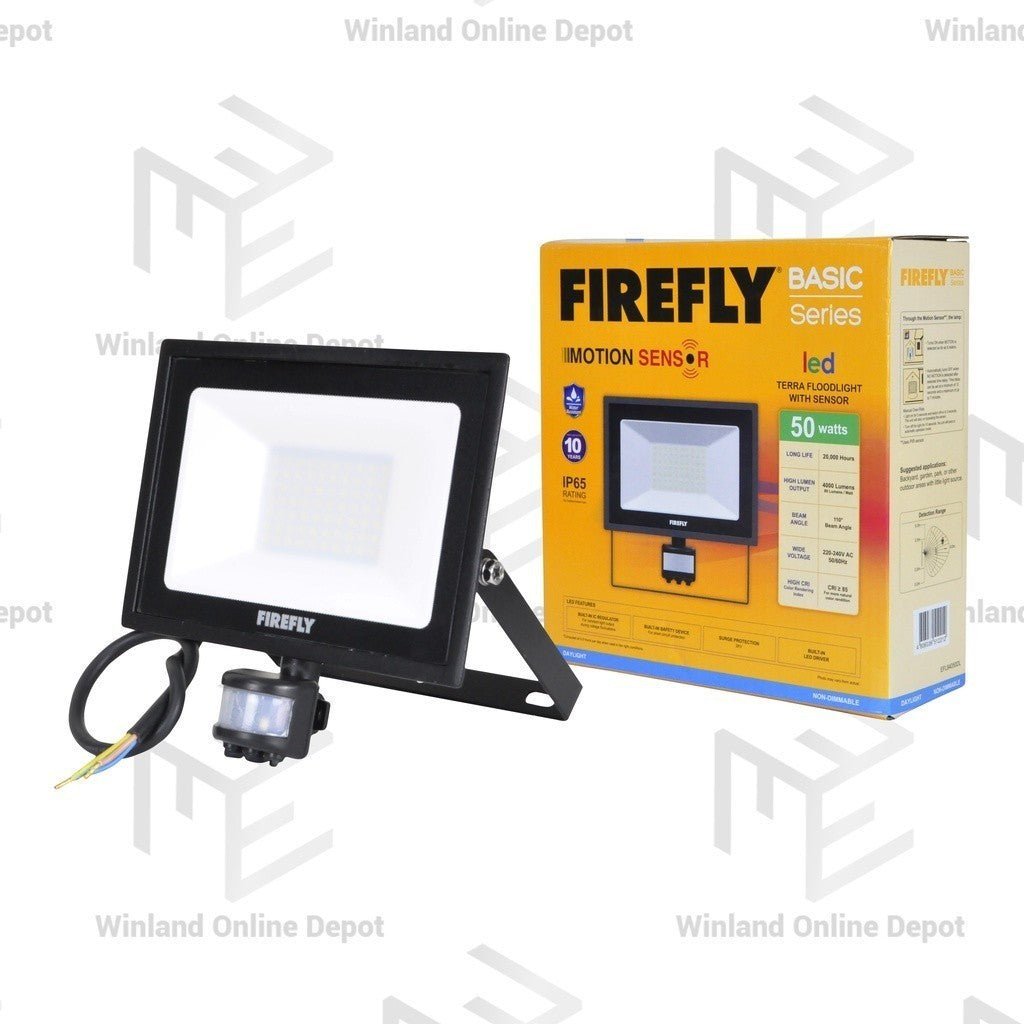 Firefly 20W to 150W Terra Floodlight with Motion Sensor Daylight - Winland Depot