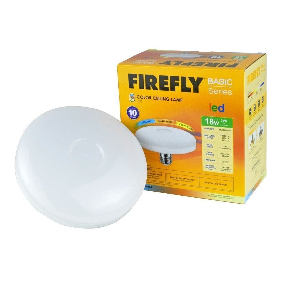 Firefly 3 - Colors UFO LED Bulb Light Functional Basic Series 18W LED Ceiling Lamp - ECL418TC - Winland Depot