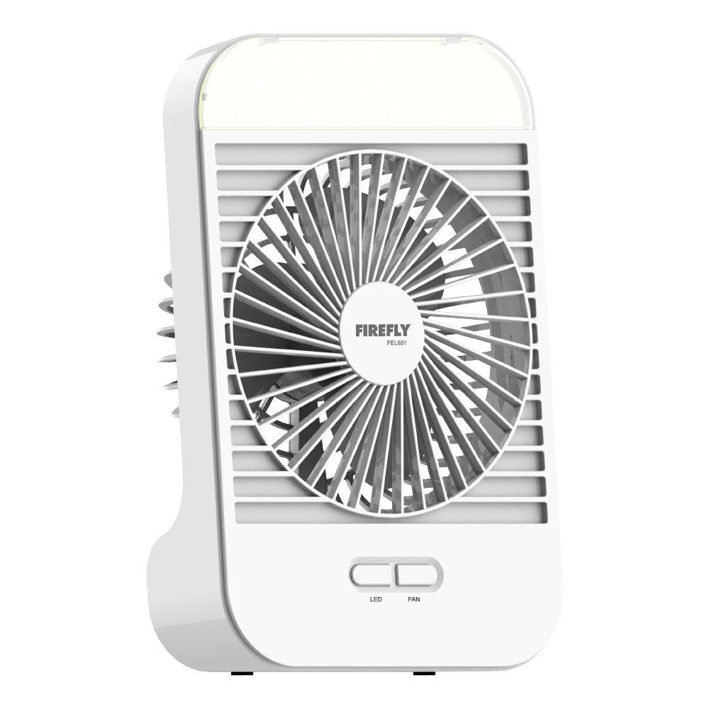 Firefly 5 Rechargeable Fan with 3 Level Brightness Night Light & Fan FEL651 - Winland Depot