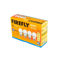 Firefly Basic Series 9Watts Daylight 4 - pcs LED Bulb - Value Pack - V40EBI109DL - Winland Depot