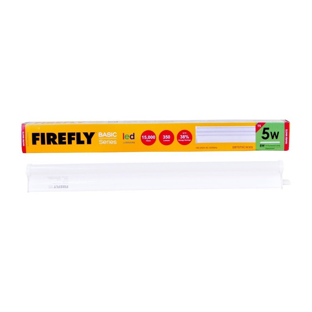 Firefly Basic Series LED T5 Batten ( 5W / 165 - 250V ) Cool White EBTST5CW305 - Winland Depot