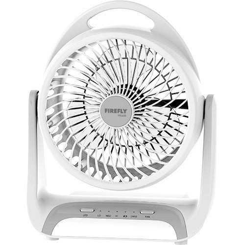 Firefly FEL628 Rechargable Mini Table Fan with Built - In Dimmable Emergency Light - Winland Depot