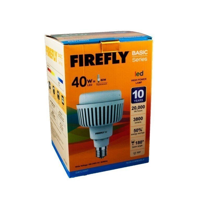 Firefly LED High Power Lamp Light 40W Daylight EHC1040DL E27 - Winland Depot