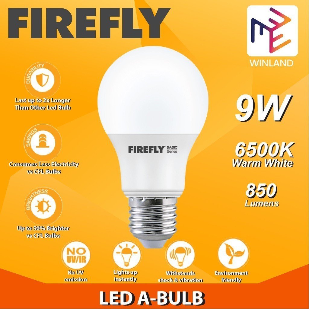 Firefly LED Light Basic Series 9W Warm White EBI109WW - Winland Depot