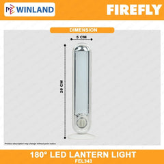 Firefly Lighting Rechargeable 180° LED Lantern Light Flashlight FEL343 - Winland Depot