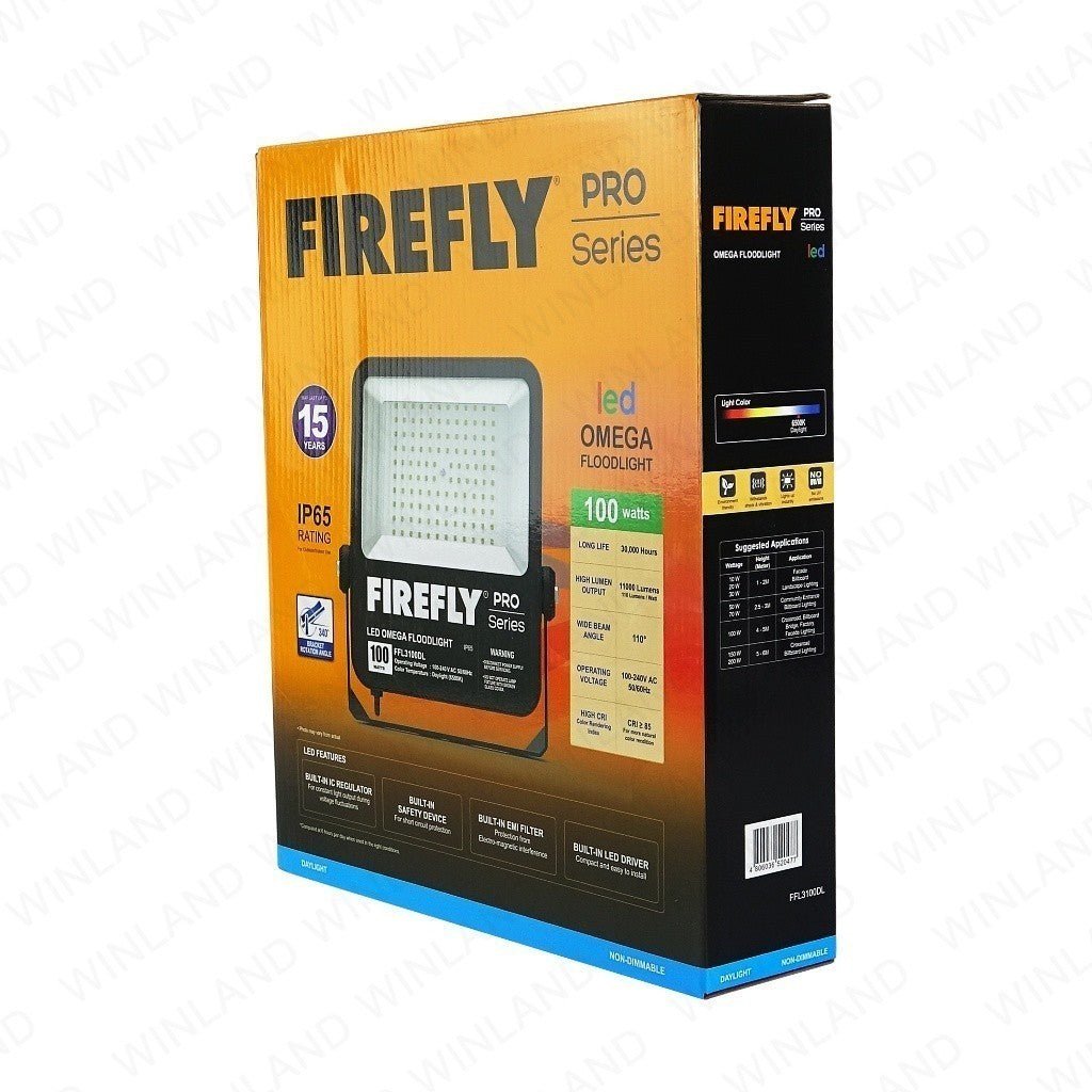 Firefly PRO Series LED Omega Floodlight ( 100W / 100 - 240V AC ) Daylight FFL3100DL - Winland Depot