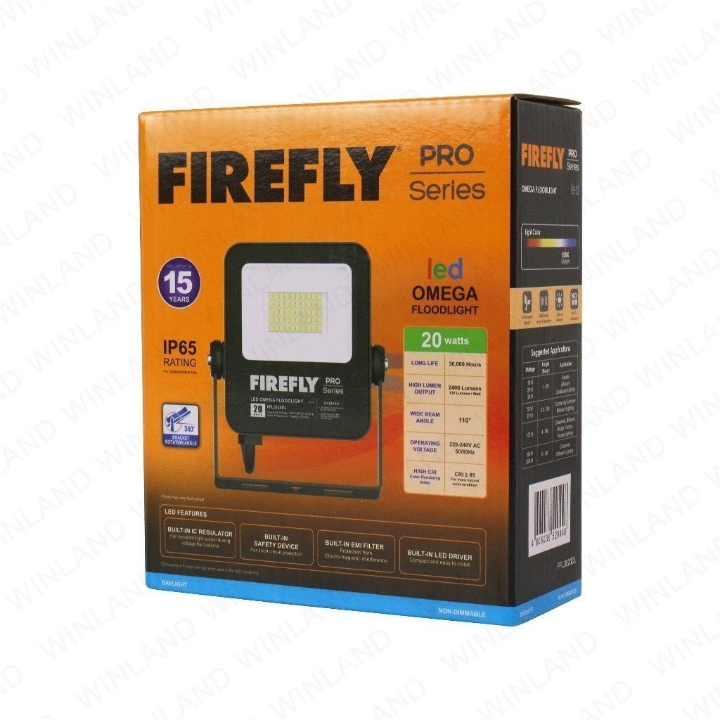 Firefly PRO Series LED Omega Floodlight ( 10W - 50W / 220 - 240V ) Daylight - Winland Depot